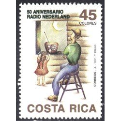 Costa Rica 619 1997 50 Aniversario Radio Nederland MNH
