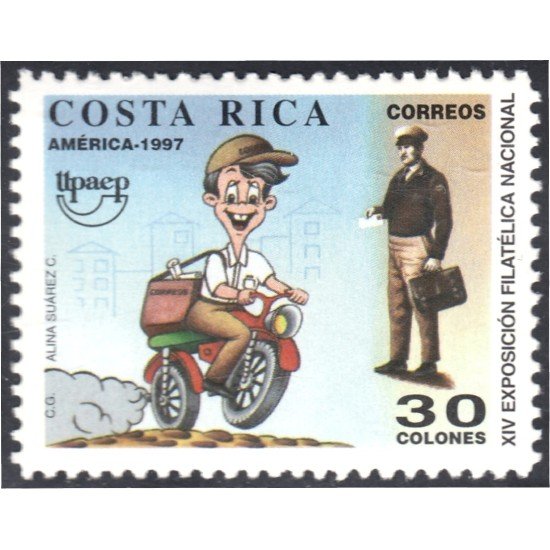 Costa Rica 618 1997 América Upaep XIV Exposición Filatélica Nacional MNH Costa Rica 618 1997 América Upaep XIV Exposición Filatélica Nacional MNH
