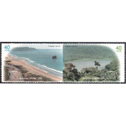 Costa Rica 597/98 1995 América Upaep Playa Río MNH