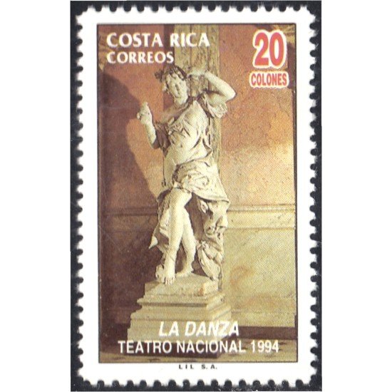 Costa Rica 575 1994 Teatro Nacional La Danza MNH Costa Rica 575 1994 Teatro Nacional La Danza MNH