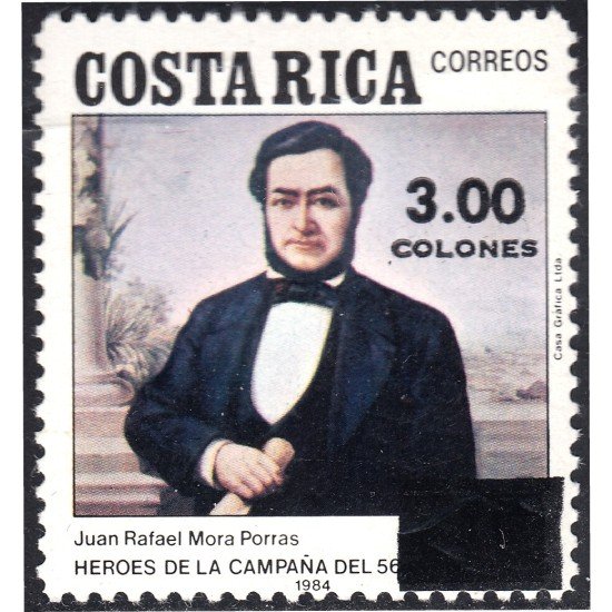 Costa Rica 543 1991 Juan Rafael Mora Porras MNH Costa Rica 543 1991 Juan Rafael Mora Porras MNH