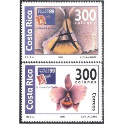 Costa Rica 656/57 1999 Philex France 99 MNH