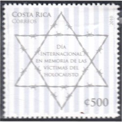 Costa Rica 910 2010 Día Internacional en memoria de las víctimas del Holocausto MNH Costa Rica 910 2010 Día Internacional en memoria de las víctimas del Holocausto MNH