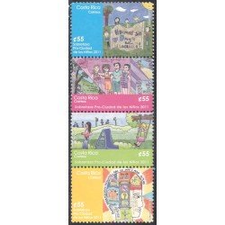 Costa Rica 949/52 2011 Dibujos infantiles sobre tasa pro ciudad de los niños MNH Costa Rica 949/52 2011 Dibujos infantiles sobre tasa pro ciudad de los niños MNH