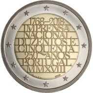 Portugal 2018 2 € euros conmemorativos Aniv. de la Imprenta Portugal 2018 2 € euros conmemorativos Aniv. de la Imprenta