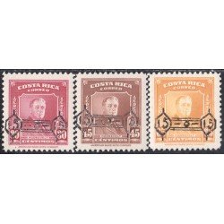 Costa Rica A- 218/20 1953 Presidente Roosevelt MNH
