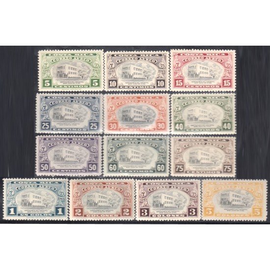 Costa Rica A- 123/35 1945 Hospital San Juan de Dios MNH Costa Rica A- 123/35 1945 Hospital San Juan de Dios MNH
