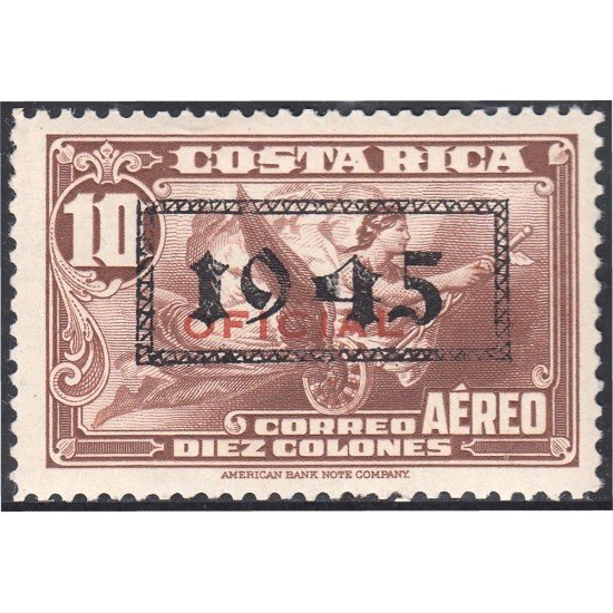 Costa Rica A- 104 1945 Alegoría MNH Costa Rica A- 104 1945 Alegoría MNH