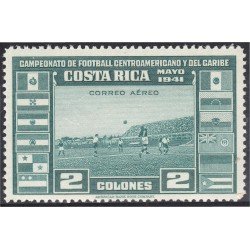 Costa Rica A- 62 1941 Campeonato de fútbol Centroamericano y del Caribe MNH