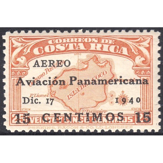 Costa Rica A- 44K 1940 Isla de Coco MNH