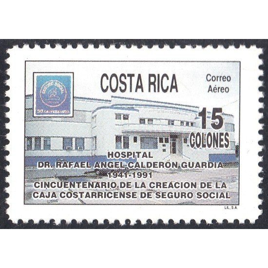 Costa Rica A- 903 1991 Hospital Dr. Rafael Ángel Calderón Guardia MNH