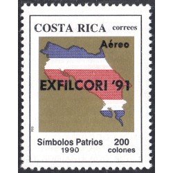 Costa Rica A- 901 1991 EXFILCORI 91 Símbolos Patrios MNH