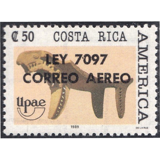Costa Rica A- 900 1991 América Upae Arte Precolombino MNH Costa Rica A- 900 1991 América Upae Arte Precolombino MNH