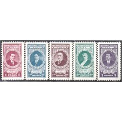 Costa Rica A- 772/76 1980 Francisco Aguilar Julio Acosta León Cortés MNH