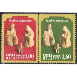 Costa Rica A- 755/56 1979 Pesebre Campesino MNH