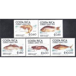 Costa Rica A- 722/26 1979 Defensa de la fauna Marina Nacional MNH Costa Rica A- 722/26 1979 Defensa de la fauna Marina Nacional MNH