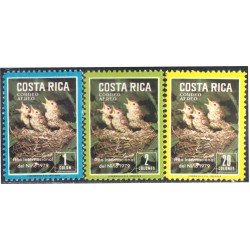Costa Rica A- 719/21 1979 Año Internacional del niño Pájaros pichones Birds MNH Costa Rica A- 719/21 1979 Año Internacional del niño Pájaros pichones Birds MNH