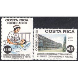 Costa Rica A- 661/62 1976 V Congreso Panamericano de Cirugía Infantil MNH Costa Rica A- 661/62 1976 V Congreso Panamericano de Cirugía Infantil MNH