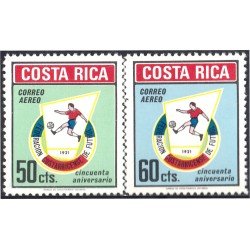 Costa Rica A- 524/25 1971 Federación costarricense de Fútbol MNH Costa Rica A- 524/25 1971 Federación costarricense de Fútbol MNH