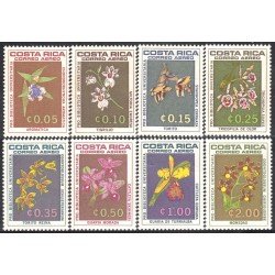 Costa Rica A- 435/42 1967 Flores Flowers Orquídeas MNH Costa Rica A- 435/42 1967 Flores Flowers Orquídeas MNH