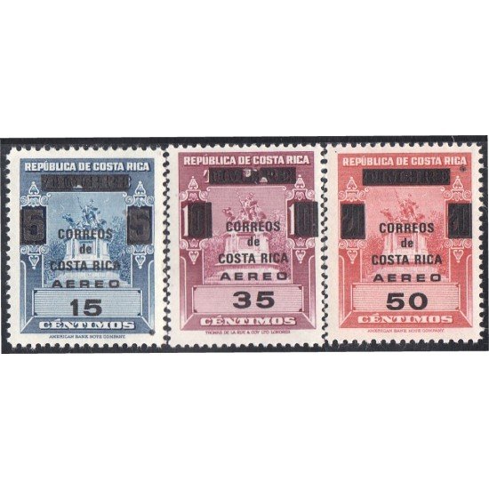 Costa Rica A- 423/25 1967 Monumento Nacional a San José MNH