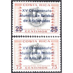 Costa Rica A- 311/12 1961 Industrias Nacionales MNH