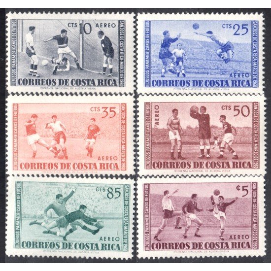 Costa Rica A- 283/88 1960 III Juegos Panamericanos de Fútbol MH