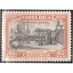 Costa Rica A- 156 1947 Cristóbal Colón en Cariarí MH Costa Rica A- 156 1947 Cristóbal Colón en Cariarí MH