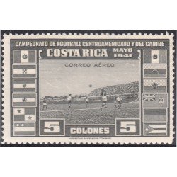 Costa Rica A- 63 1941 Campeonato de fútbol Centroamericano y del Caribe MH
