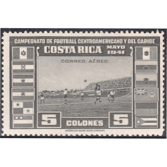 Costa Rica A- 63 1941 Campeonato de fútbol Centroamericano y del Caribe MH Costa Rica A- 63 1941 Campeonato de fútbol Centroamericano y del Caribe MH