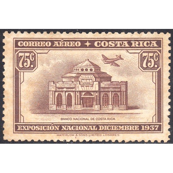 Costa Rica A- 33 1937 Banco Nacional  de Costa Rica MH