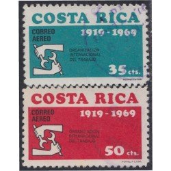 Costa Rica A- 483/84 1969 Organización Internacional del Trabajo usados Costa Rica A- 483/84 1969 Organización Internacional del Trabajo usados