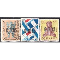 Costa Rica A- 388/90 1964 Arte Precolombino usados Costa Rica A- 388/90 1964 Arte Precolombino usados