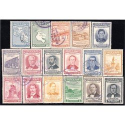 Costa Rica A- 254/70 1957 Centenario de la Guerra 1856 - 1957  usados