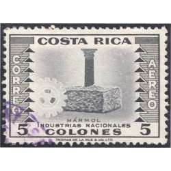 Costa Rica A- 242 1954 Industrias Nacionales Mármol usados