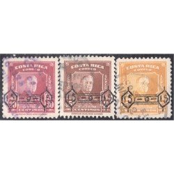 Costa Rica A- 218/20 1953 Presidente Roosevelt  usados