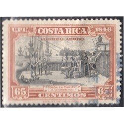 Costa Rica A- 156 1947 Cristóbal Colón en Cariarí usados Costa Rica A- 156 1947 Cristóbal Colón en Cariarí usados
