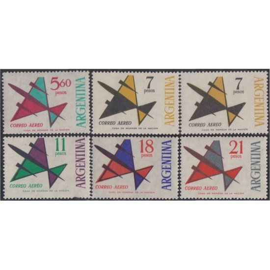 Argentina A- 91/94 1963 - 1965 Serie Corriente Filigrana C MNH Argentina A- 91/94 1963 - 1965 Serie Corriente Filigrana C MNH