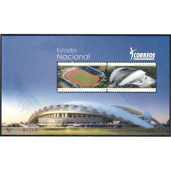 Costa Rica HB 25 2011 Renovación del Estadio Nacional MNH Costa Rica HB 25 2011 Renovación del Estadio Nacional MNH