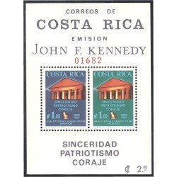 Costa Rica HB 8 1965 Homenaje al presidente John F. Kennedy MNH Costa Rica HB 8 1965 Homenaje al presidente John F. Kennedy MNH
