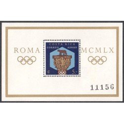 Costa Rica HB 4 1960 Juegos olímpicos de Roma MNH Costa Rica HB 4 1960 Juegos olímpicos de Roma MNH