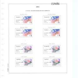 Hojas España Filober color ATM Etiquetas 2018 montadas