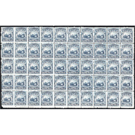 Costa Rica 1 1862 Escudos Shields MNH