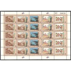 Costa Rica 601/05 1996 Minipliego Turismo MNH