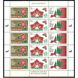 Costa Rica 644/46 1998 Minipliego Navidad Pro Ciudad de los niños MNH