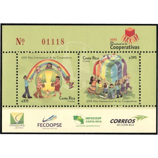 Costa Rica 954/55 2012 Naciones Unidas Año Internacional de las cooperativas MNH