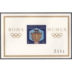 Costa Rica HB 4 1960 Juegos olímpicos de Roma MH Sin dentar Costa Rica HB 4 1960 Juegos olímpicos de Roma MH Sin dentar