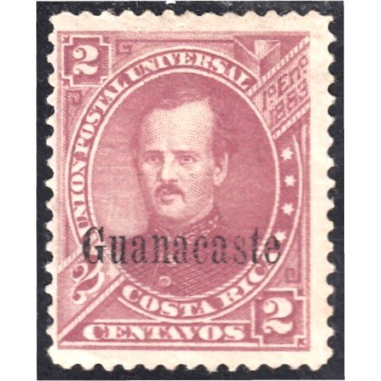 Costa Rica Guanacaste  2B 1885 Effigie de P. Fernández  sin goma