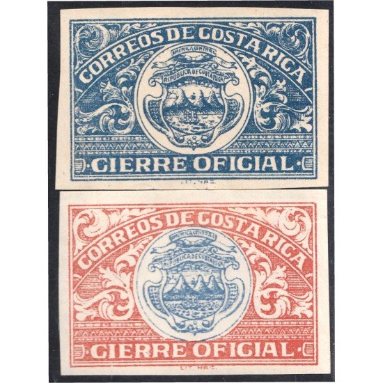Costa Rica Retour 1/2 1920/30 Escudo MH  sin goma