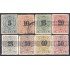 Costa Rica Tasas 1/8 1903 Números negros usados y barrados